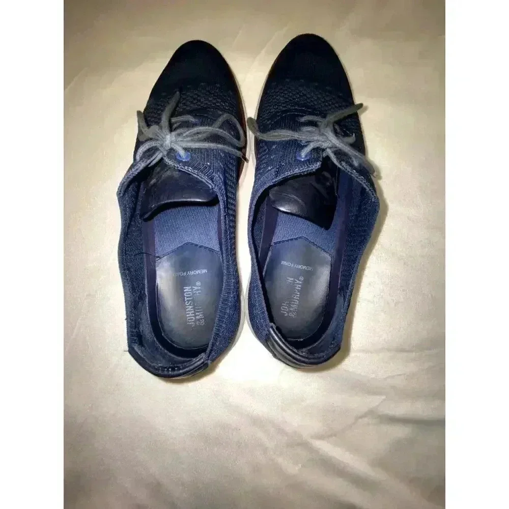 Johnson & Murphy Mens Braydon Knit Plain Toe Oxford Shoes